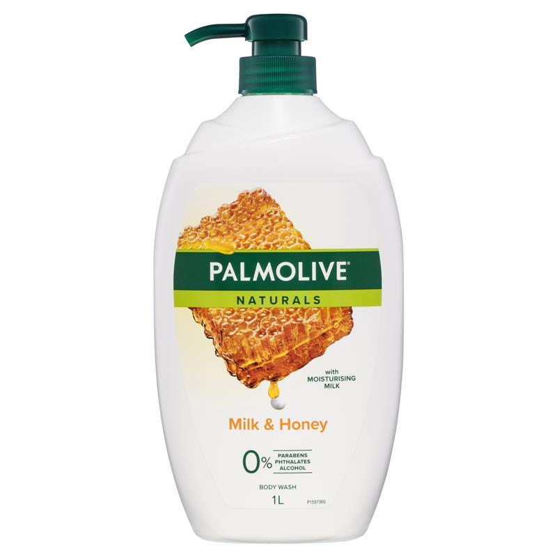 PALMOLIVE NATURALS MILK & HONEY BODY WASH 1LTR